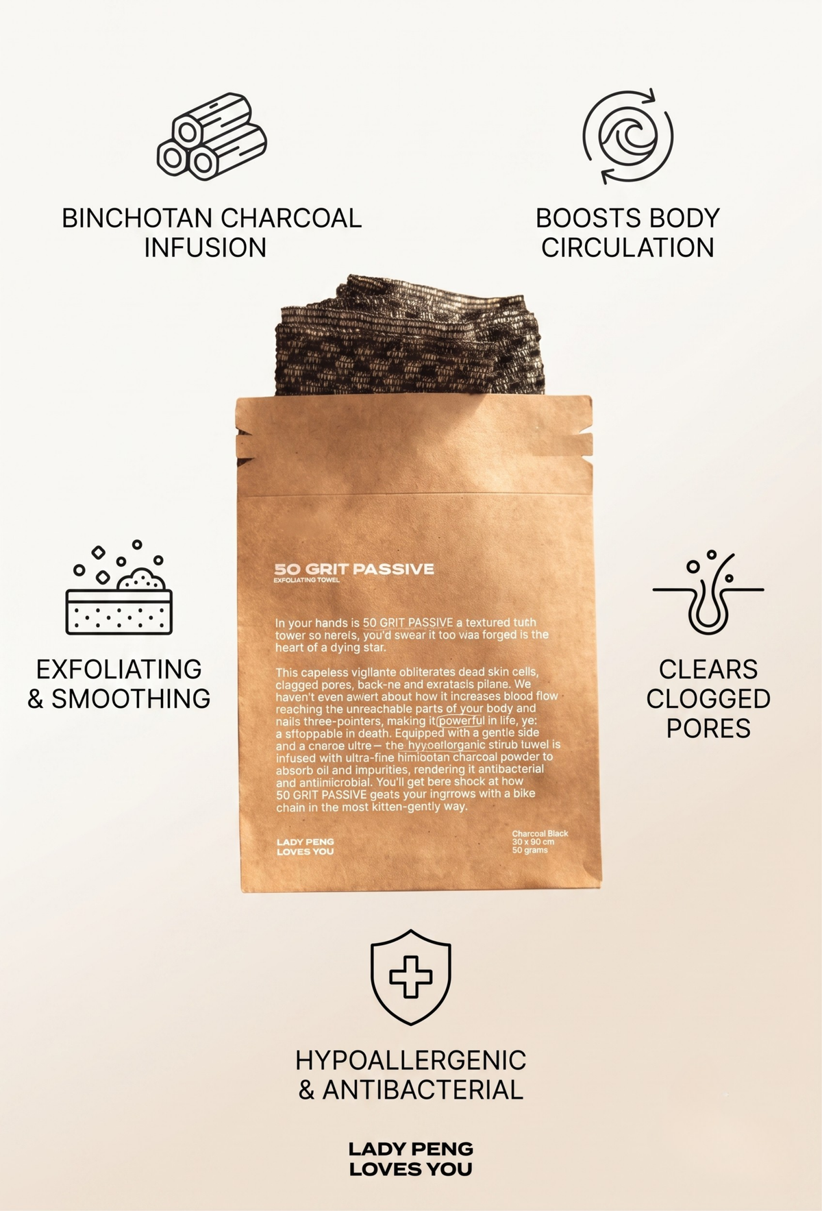 50 Grit PASSIVE Body Exfoliator
