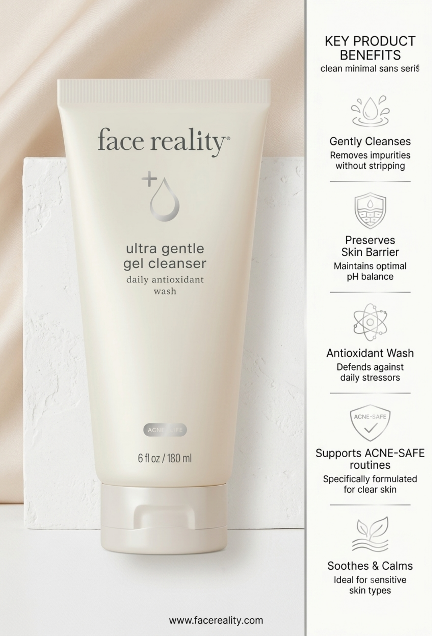 TRAVEL SIZED Face Reality Ultra Gentle Cleanser